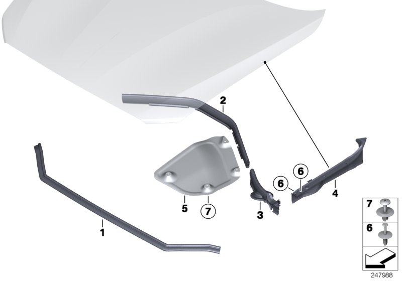 Genuine BMW 51767269998 F22 F20 Sealing Side Panel Right (Inc. 116d, 125i & 218d) | ML Performance UK Car Parts