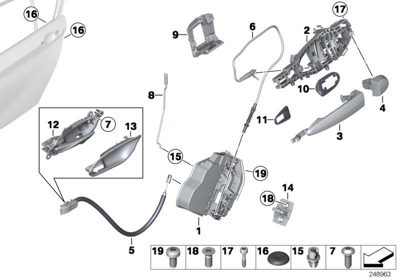 Genuine BMW 51217162431 Covering Door, Primed Left (Inc. X4 35dX, 435dX & Hybrid X6) | ML Performance UK Car Parts