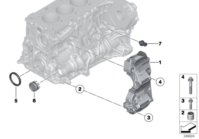 Genuine BMW 11168506863 F07 F10 E71 Aggregate Support (Inc. X5 35dX, 125d & X4 30dX) | ML Performance UK Car Parts