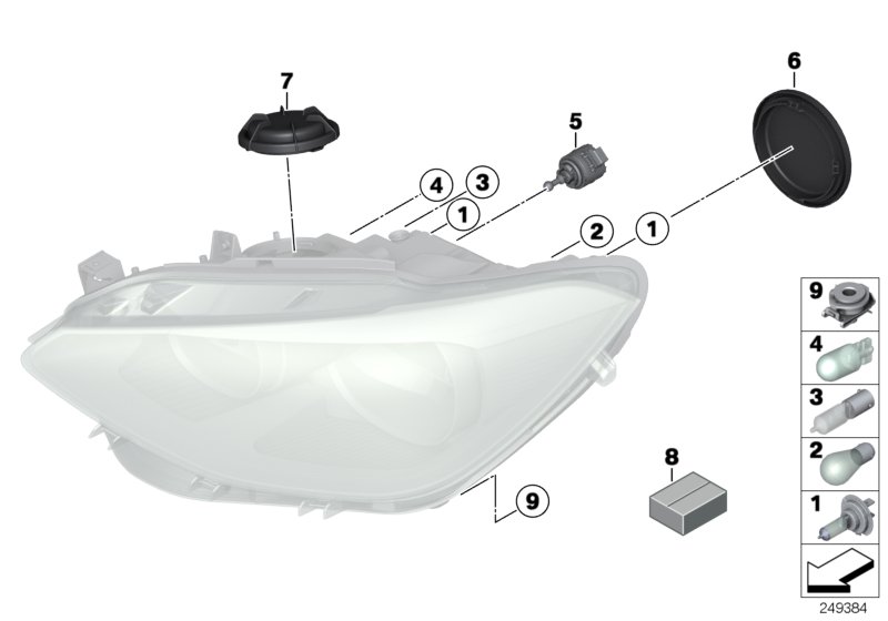 Genuine BMW 63117204272 E89 F21 F10 Covering Cap (Inc. X6 35dX) | ML Performance UK Car Parts