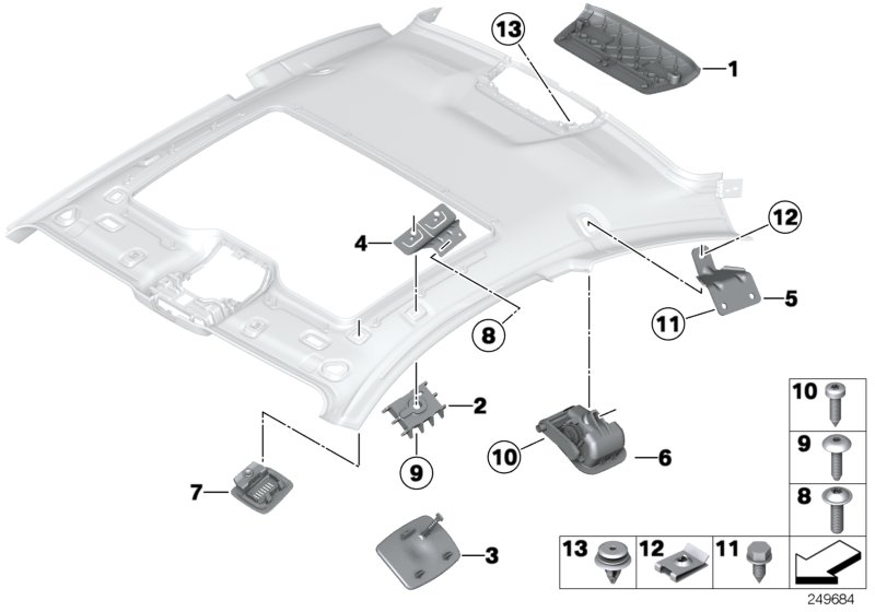 Genuine BMW 51167233715 Bracket Clothing Hook (Inc. 650iX, 650iX 4.4 & M6) | ML Performance UK Car Parts