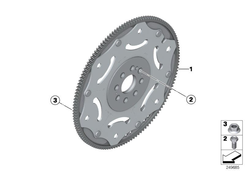 Genuine BMW 11227812622 Flywheel Automatic (Inc. Cooper D ALL4 2.0, Cooper D 2.0 & Cooper SD) | ML Performance UK Car Parts