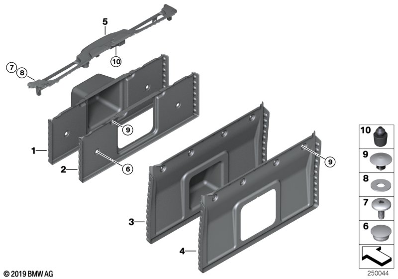 Genuine BMW 51477224931 Trunk Partition Trim Panel (Inc. 640dX, 650iX 4.4 & 640d) | ML Performance UK Car Parts