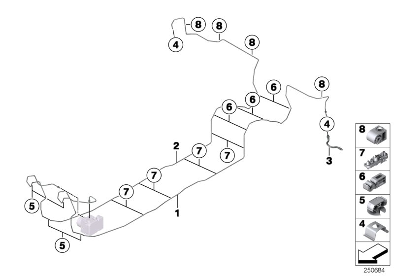 Genuine BMW 34326850572 F31 F80 F32 Bracket, Brake Pipe, Double (Inc. M135i, 318d & M3) | ML Performance UK Car Parts