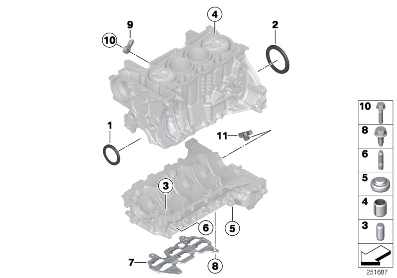 Genuine BMW 13627579016 F30 R56 Screw (Inc. Cooper S ALL4) | ML Performance UK Car Parts