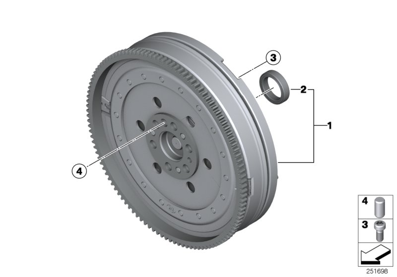 Genuine BMW 11228648147 F31 F21 R56 Isa Screw M9X1,25X25 (Inc. Cooper S, 118i & Cooper S ALL4) | ML Performance UK Car Parts