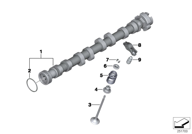 Genuine BMW 11317589882 F21 F20 Camshaft Exhaust (Inc. 118i, Cooper S ALL4 & 120i) | ML Performance UK Car Parts