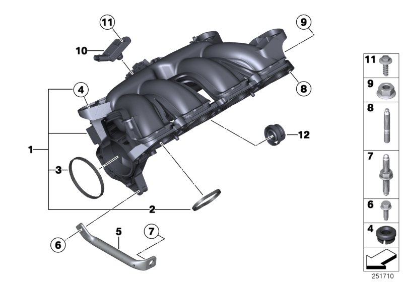 Genuine BMW 11617595078 R56 Intake Manifold System (Inc. Cooper ALL4, Cooper S & 316i) | ML Performance UK Car Parts