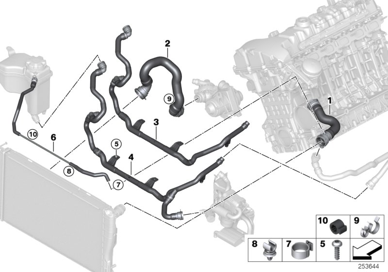 Genuine BMW 17127565094 E91 E92 E88 Venting Line Radiator Top Expansion tank (Inc. 335xi, X1 20iX & M Coupé) | ML Performance UK Car Parts