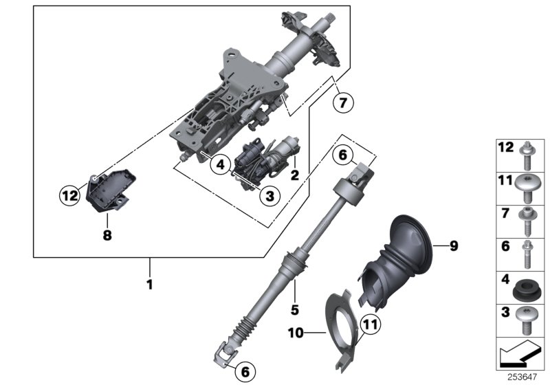 Genuine BMW 32306774703 E60 E64 E61 Fracture Bolt M8 AF D15 (Inc. 630i, 525i & 520d) | ML Performance UK Car Parts