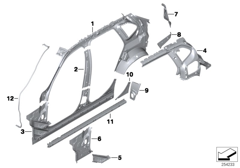 Genuine BMW 41212993066 E84 Wheelhouse Extension, Right (Inc. X1 16d, X1 25iX & X1 28i) | ML Performance UK Car Parts