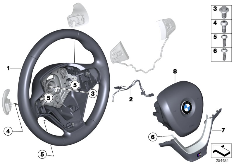 Genuine BMW 32307848528 F25 F26 M Sprt St. Wheel, Leather, Shift Paddles (Inc. X3 & X4 35iX) | ML Performance UK Car Parts