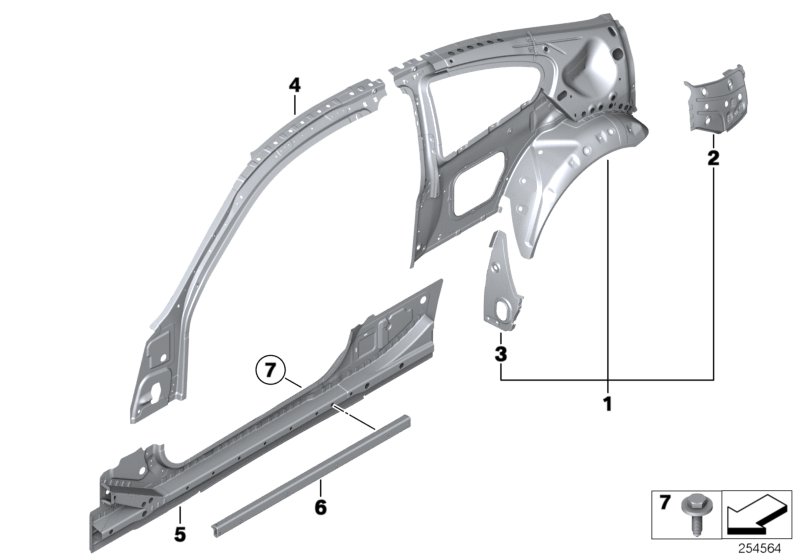 Genuine BMW 41217263867 Cover Panel, Wheel House, Left (Inc. 640d, 650iX 4.0 & 640i) | ML Performance UK Car Parts