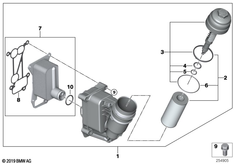 Genuine BMW 11428512435 E92 E70 E90 Heat Exchanger (Inc. 330d, 530d & X6 40dX) | ML Performance UK Car Parts