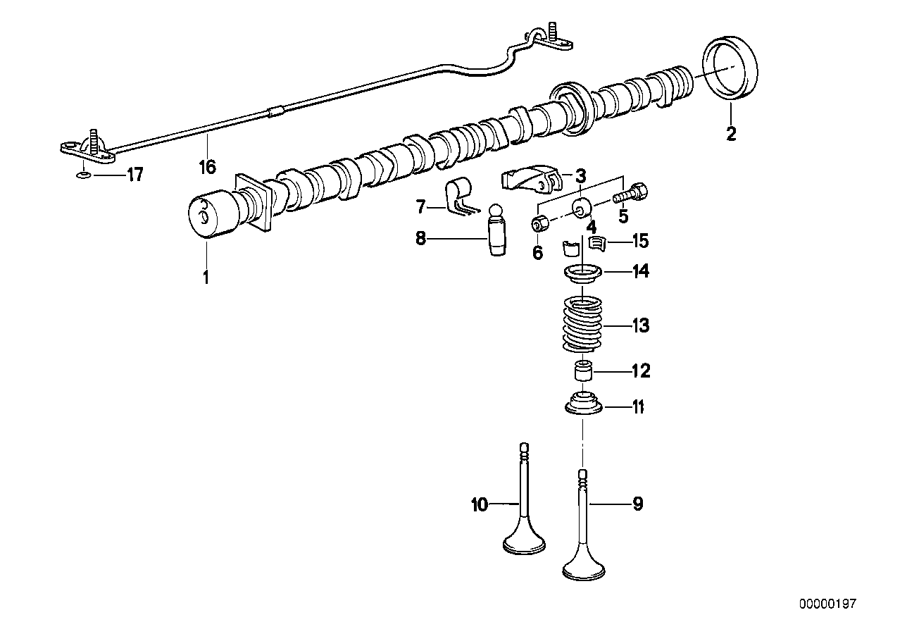 Genuine BMW 11311287139 E30 E28 Camshaft (Inc. 324d & 524d) | ML Performance UK Car Parts