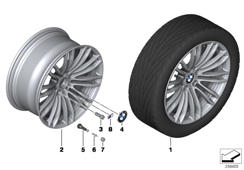 Genuine BMW 36112284251 Light Alloy Rim 10JX19 ET:34 (Inc. M5) | ML Performance UK Car Parts