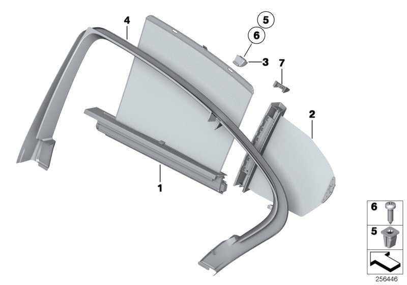 Genuine BMW 51357182038 F10 F10 Cover, Window Frame, Door Rear Right SSR (Inc. 520dX) | ML Performance UK Car Parts