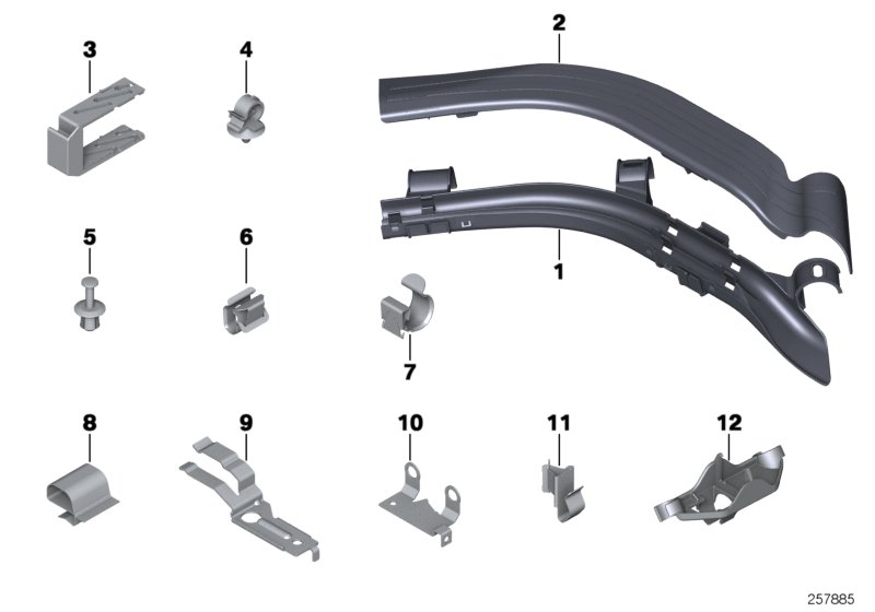 Genuine BMW 12527583200 E89 Upper Part Of Cable Guide (Inc. Z4) | ML Performance UK Car Parts