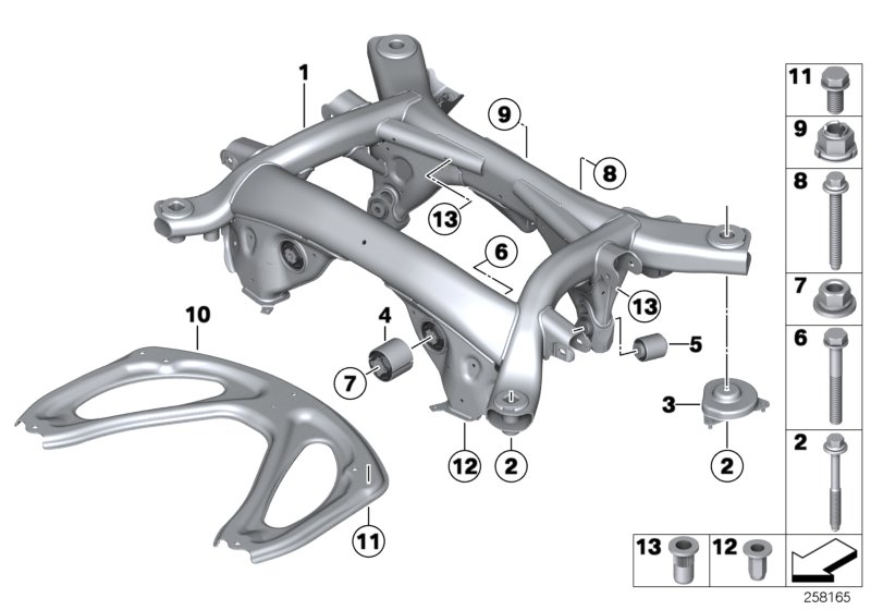 Genuine BMW 33326764105 Rubber Mounting (Inc. M5 & M6) | ML Performance UK Car Parts