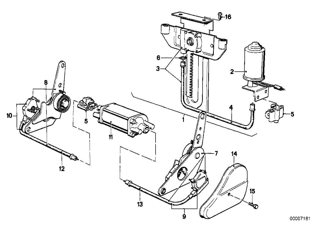 Genuine BMW 52101936102 E28 E23 Gearbox Head Rest Support (Inc. 733i, 528i & 525i) | ML Performance UK Car Parts