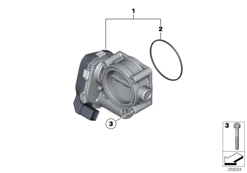 Genuine BMW 13547506627 E60 E67 E53 Throttle Housing Assy (Inc. 545i, X5 4.8is & 735Li) | ML Performance UK Car Parts