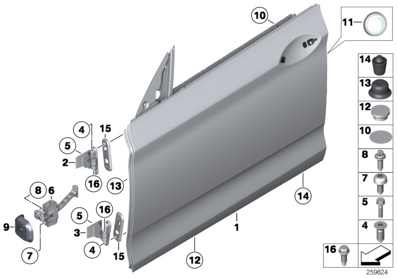 Genuine BMW 51717197876 Crashpad, Door, Front Right (Inc. 550i, 535i & 535iX) | ML Performance UK Car Parts