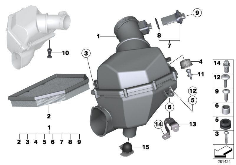 Genuine BMW 51718048828 Bracket. Intake Silencer (Inc. M5 & M6) | ML Performance UK Car Parts