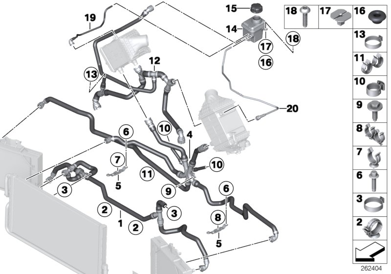 Genuine BMW 17127846202 F12 F06 F13 Bracket, Coolant Hose (Inc. M5 & M6) | ML Performance UK Car Parts