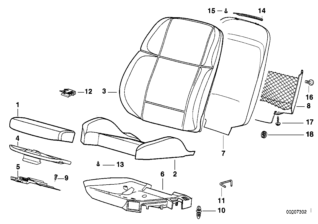 Genuine BMW 52102491176 E36 Luggage Net MODENA (Inc. M3) | ML Performance UK Car Parts