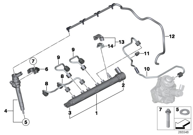 Genuine BMW 13537810702 F15 F32 Rp Injector (Inc. X3 30dX, 320d ed & 420dX) | ML Performance UK Car Parts