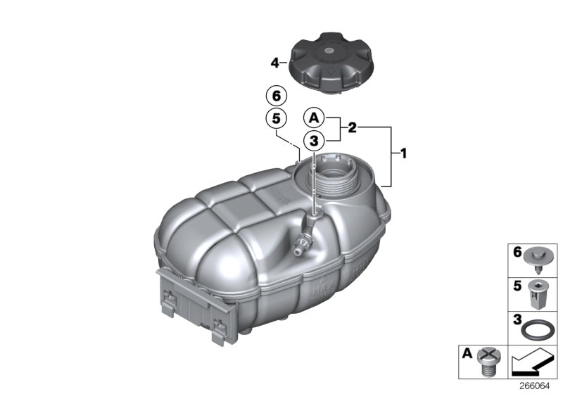 Genuine BMW 17137642160 F22 F23 F34 Expansion Tank (Inc. Hybrid 3, 418d & 320d) | ML Performance UK Car Parts