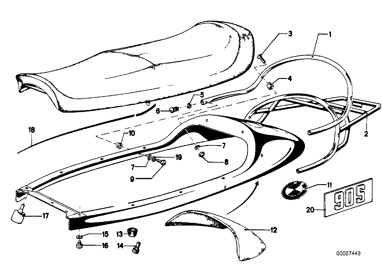 Genuine BMW 52531233313 Gasket (Inc. R90S & R 75) | ML Performance UK Car Parts