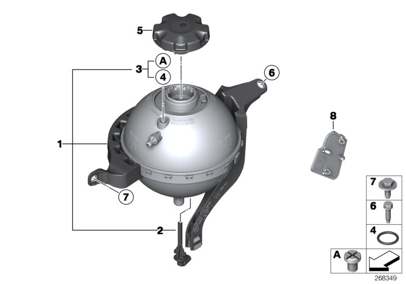 Genuine BMW 17138614293 Expansion Tank (Inc. 528iX, 528i & 520i) | ML Performance UK Car Parts