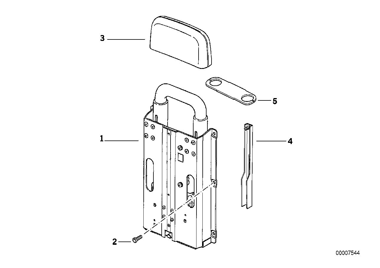 Genuine BMW 54628165663 E36 Emergency Mechanism (Inc. 325i, 320i & M3) | ML Performance UK Car Parts