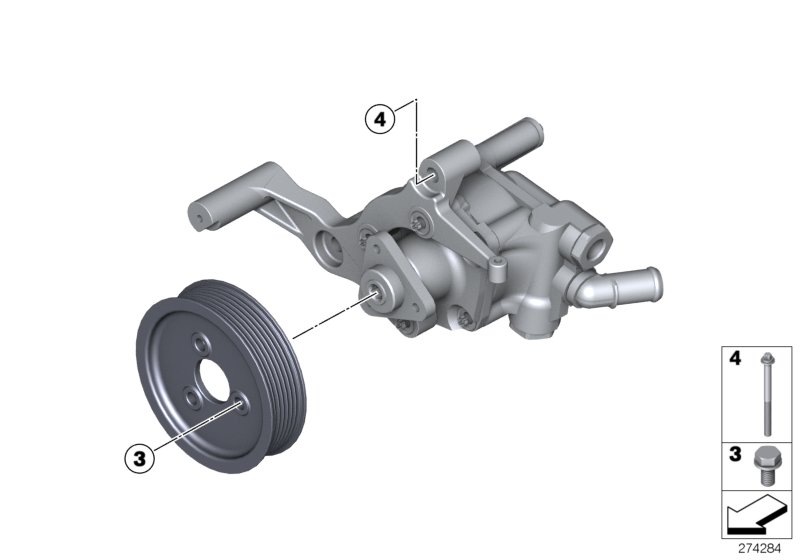 Genuine BMW 32412284410 F13 Power Steering Pump (Inc. M5 & M6) | ML Performance UK Car Parts