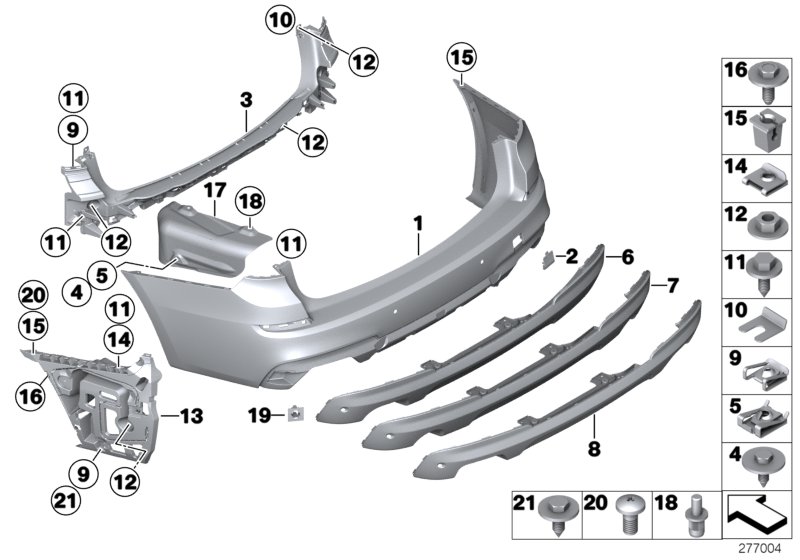 Genuine BMW 51128057819 Cover, Tow Fitting, Rear, Primed M (Inc. 550iX, 535d & 528i) | ML Performance UK Car Parts