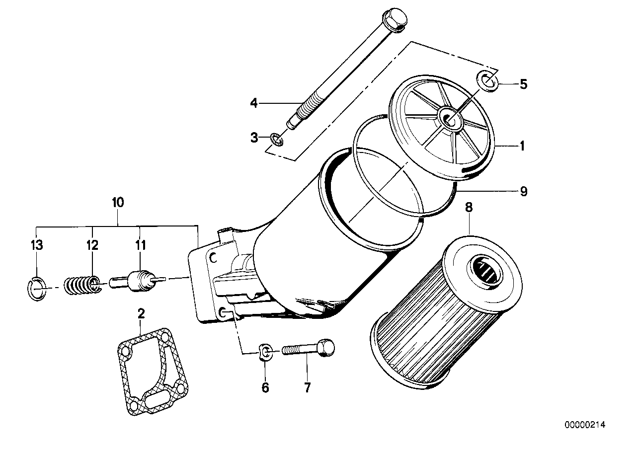 Genuine BMW 11421711072 E32 Oil Filter Housing (Inc. 735i & 735iL) | ML Performance UK Car Parts