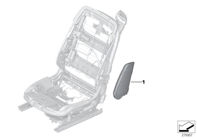 Genuine BMW 72128030796 F83 F12 Side Airbag, Front Right Seat OPALWEIß (Inc. 650iX, 435iX & 650iX 4.4) | ML Performance UK Car Parts