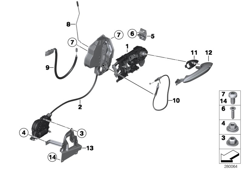 Genuine BMW 51217312867 Carrier With Catch, Coded Left (Inc. 650iX, 650iX 4.4 & M6) | ML Performance UK Car Parts