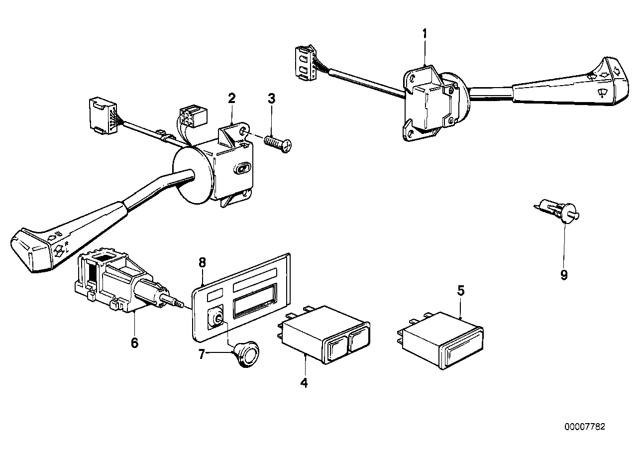 Genuine BMW 61311377281 E30 E24 Light Switch (Inc. Z1, M3 & M635CSi) | ML Performance UK Car Parts