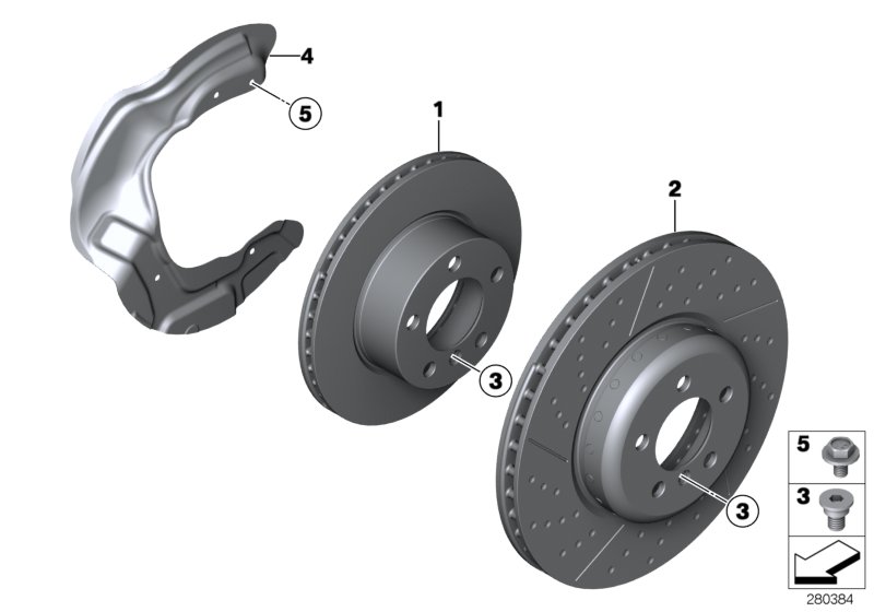 Genuine BMW 34116792219 F21 F34 F32 Brake Disc, Ventilated 312X24 (Inc. 118i, 328i & 218d) | ML Performance UK Car Parts