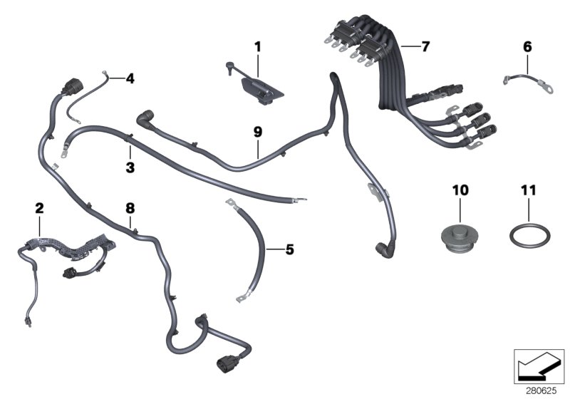 Genuine BMW 12427600145 E72 Interference-Suppression Band L= 375MM (Inc. Hybrid X6) | ML Performance UK Car Parts