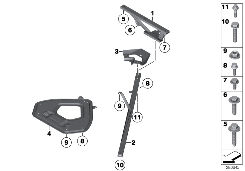 Genuine BMW 51647212831 E89 Protective Runner, Rear (Inc. Z4) | ML Performance UK Car Parts