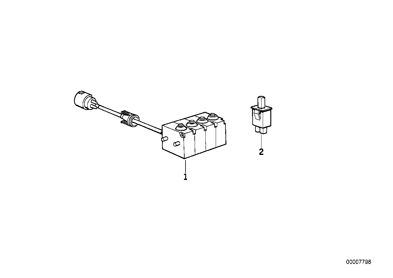 Genuine BMW 61312297027 Micro Switch Central Locking System (Inc. Z1) | ML Performance UK Car Parts