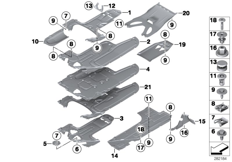 Genuine BMW 51757224461 F12 Underbody Paneling, Left (Inc. 650iX 4.4, 650iX 4.0 & 640dX) | ML Performance UK Car Parts