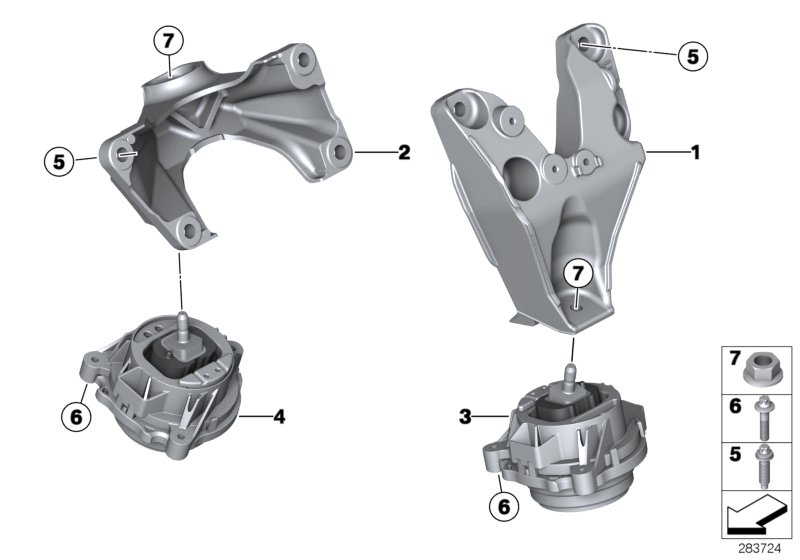 Genuine BMW 22116797831 F83 F22 F21 Engine Supporting Bracket, Left (Inc. M3, M4 GTS & M135i) | ML Performance UK Car Parts