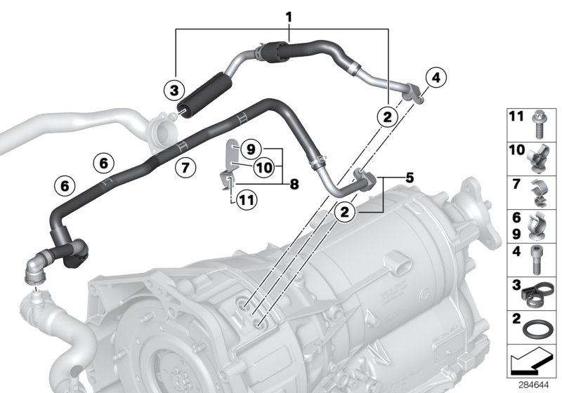 Genuine BMW 17128605499 Coolant Line (Inc. Hybrid 5, Hybrid 3 & Hybrid 7L) | ML Performance UK Car Parts