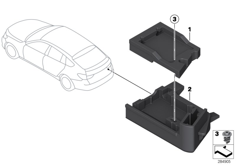 Genuine BMW 61359280191 F02 F01 F07 Device Holder (Inc. 528i, 750LiX & ALPINA B7X) | ML Performance UK Car Parts