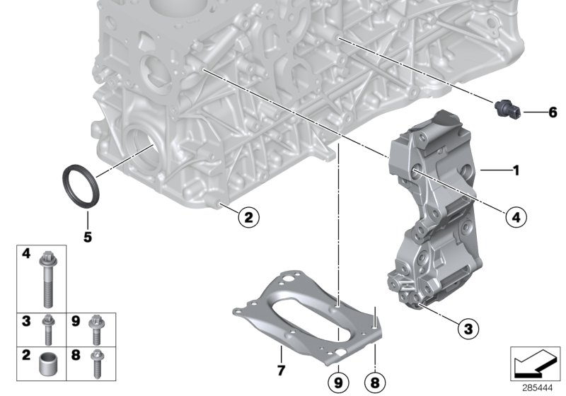 Genuine BMW 11418512686 F12 F06 F31 Asa-Bolt M8X16 (Inc. X6 M50dX, X5 M50dX & 740d) | ML Performance UK Car Parts