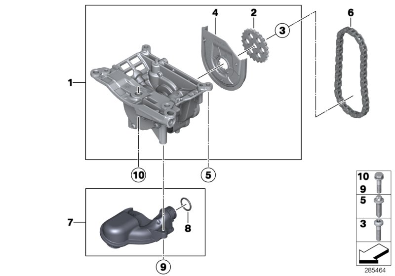 Genuine BMW 11417812449 F46 F02 Oil Pump Sprocket Z=23 (Inc. X3 35dX, 118dX & 318dX) | ML Performance UK Car Parts